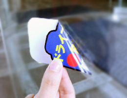 糊側印刷ステッカー